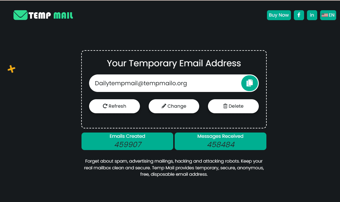 How do I get temporary email verification?